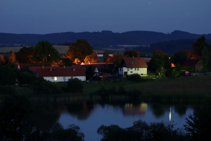 Bejkovice pod Blankem v noci