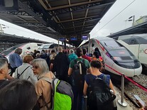 Nastupujeme na TGV na Gare de l'Est