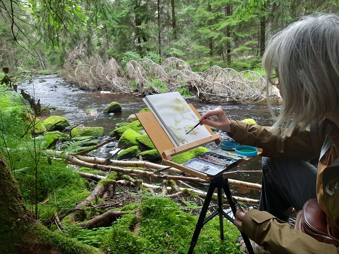 Malování Studené Vltavy jinde
