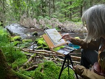 Malování Studené Vltavy jinde