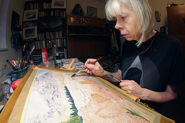 Malování Ugaritu na objednávku MUDr. Válka