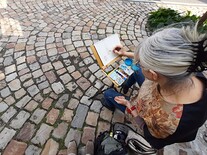 Malování kostela v Tursku