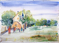 Další obrázek kostela v Roztokách