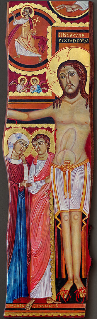 Podle kříže ze sv. Damiana 30-33x120cm