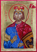 Sv. Václav 21x30cm (ikonu pod vedením Kateřiny psala Anežka)