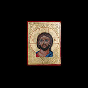 Ikona Ježíš jde do Emaus. Malá ikona 7x9cm