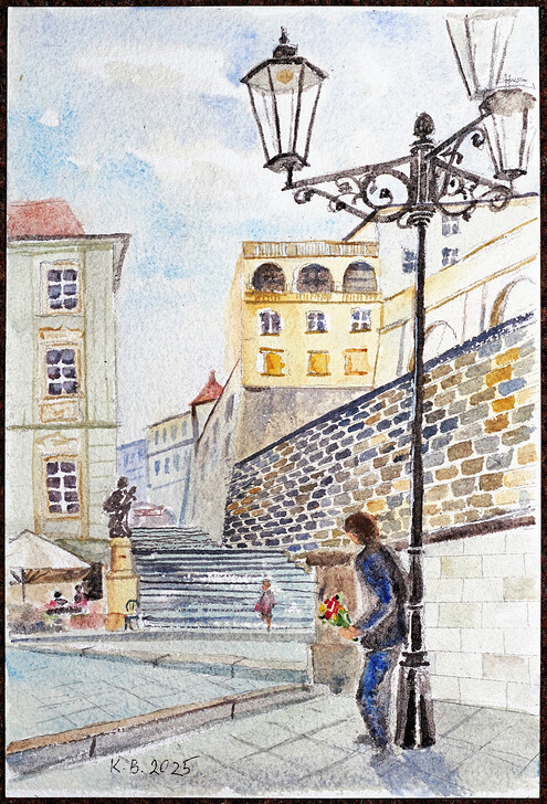 Praha Zámecké schody