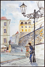 Praha Zámecké schody