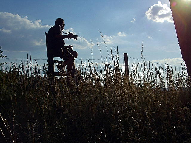 Focen vhledu na rybnk Chobot