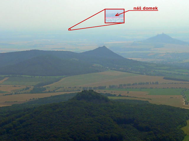 Pohled z Mileovky na n domek