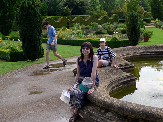 In the castle garden