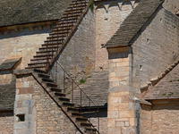 Detail of the church in Chapaize