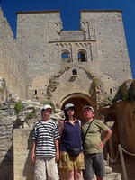 In front of the church of Saint Hipollyte