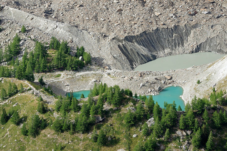 Jezrka Lago di Miage z vky