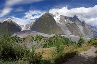 Cestou proti Mont Blanku