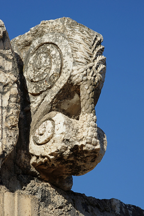 Výzdoba synagogy v Kafarnaum
