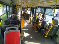 Tramvají na hlavni nádraží v Praze