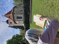 Dokončování obrázku  na Levém Hradci
