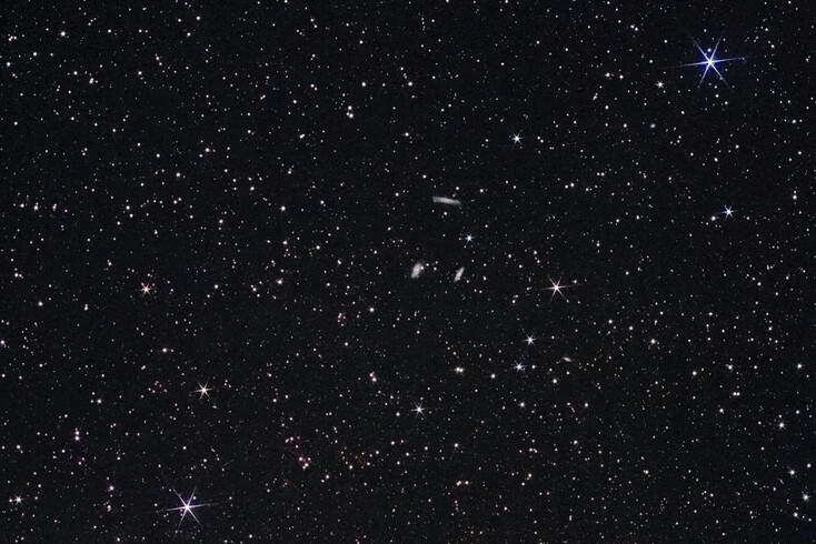 Trojice galaxií ve Lvu