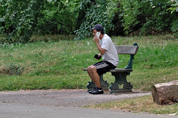 Lidé u baziliky Sacré-Cœur