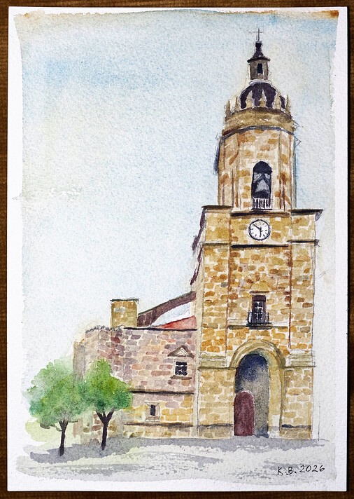 Obrázek kostela v Portugalete