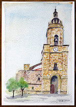 Obrázek kostela v Portugalete