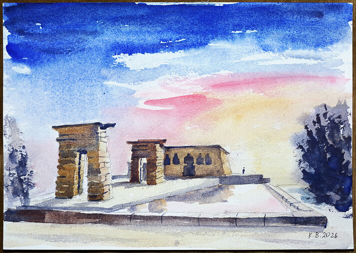 Obrázek chrámu Debod
